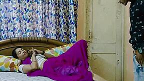 desi bhabhi milf seduces young lover for rough creampie in tight pussy