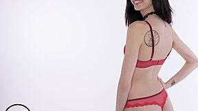 Beautiful Brunette Teen Audrey Grace Spreads Tight Pussy In POV Casting Fuck