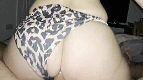 stepmom happily rides stepson's monster cock