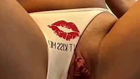 blonde swedish girl plays with wet panties till she cums 😊