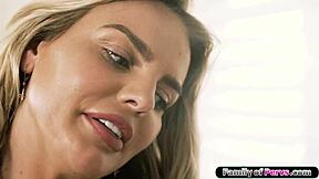 stepmom blows stepson monster cock reward taboo deepthroat!