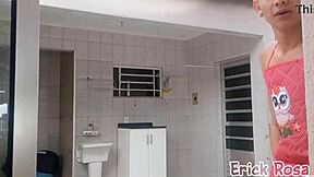 Caught spying on stepmom's huge ass, now she punishes me with it!