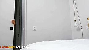 yo check this big ass latina ridin her white bf's monster cock reverse cowgirl pov wild