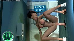 ever wonder what a black teen takes at the glory hole?! 😲🍆💦👅