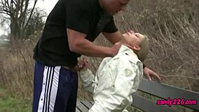 horny teeny sluts blowbang cumshot in outdoor group orgy riverside