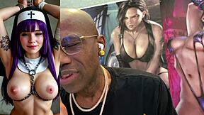 Cum-Drenched Slut Deepthroats Monster Cock on Train Chained Nun Rides Dildo