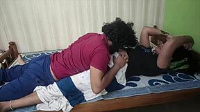 desi couple shares tender kisses and caresses in bed