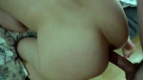 blonde whore in leather moans loud during deepthroat and doggystyle fuck