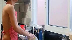 Caught spying on stepmom's huge ass, now she punishes me with it!