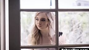 Sleazy Stepuncle Fingers Shaved Pussy Then Fucks Small-Tit Teen Stepniece Hard