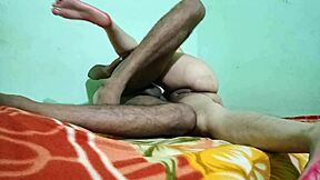 Sexy Indian village couple steams up homemade bedroom with juicy passionate licking and swollen pussy orgasm