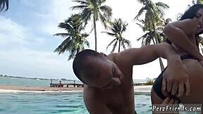 Spring Break Slut Party Turns Into Wild 4some