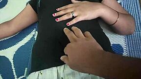 desi couple shares tender kisses and caresses in bed