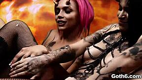 HELL SATAN ORGY BIG TITS GOTH PUNK BANGIN DEEPTHROAT CUM FACIALS RAGE