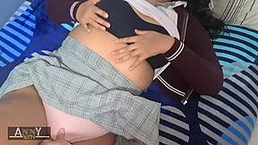 sweet student sneaks out of school for best friend's boyfriend to fuck her deep