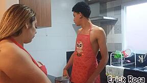 Caught spying on stepmom's huge ass, now she punishes me with it!