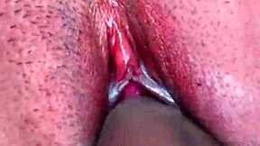 juicy hairy asian pussy gets monster cock creampie closeup