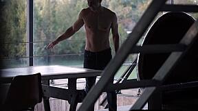 Give me that perfect footjob first, petite blonde milf!