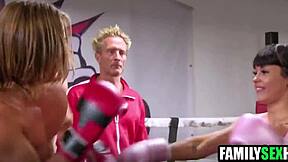 stepdad daddy pounds teen on boxing ring