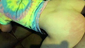 Girlfriend's Petite Ass Spanked Raw in Rough Doggystyle Creampie