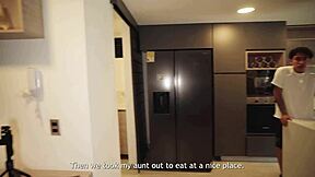 Curvy Cougar Seduces Niece's Boyfriend for Living Room Doggy Pounding