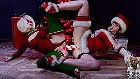 tight bald pussy eve n 2b double dildo anal fuckin xmas squirter slut gift... ohh yeahh!