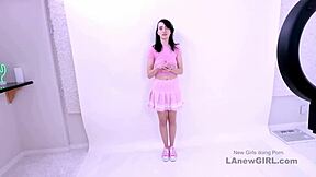 Cute Brunette Teen Endures Intense Casting Fuck Mistake
