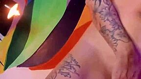 Latina Brunette Rides Dildo Up Ass to Squirting Orgasm