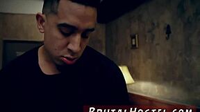 Bound Teen Endures Office Gangbang Roughness First