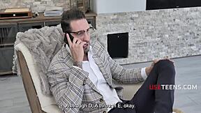 Tutoring tight pussy Gen Z teen turns into hard ride