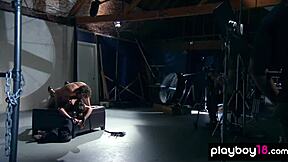 BDSM Petite Babe Willow Spanked Bent Over Fucked First Time