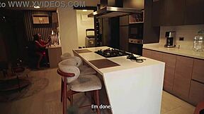 Curvy Cougar Seduces Niece's Boyfriend for Living Room Doggy Pounding