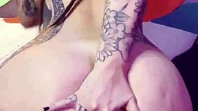 Latina Brunette Rides Dildo Up Ass to Squirting Orgasm