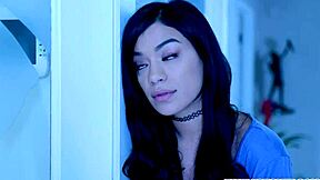 Stepdad rams savannah sixx's tight pussy with his monster cock hard