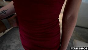 french teen's big ass pounded rough interracial creampie twice