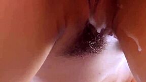 Asian Jade Kush Pushes Creampie Cum from Tight Pussy