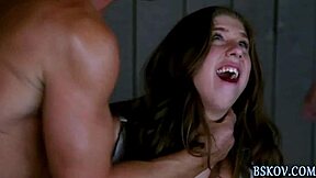 i love busty brunette pornstar's plump tits during hardcore handjob cumshot