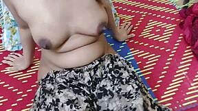 Horny Maid's Sloppy Deepthroat Blowjob in Bedroom Closeup