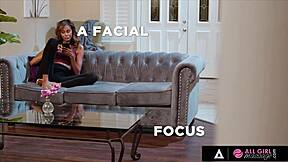 ember snow and kylie le beau lick oiled wet pussies at massage