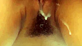 Asian Jade Kush Pushes Creampie Cum from Tight Pussy