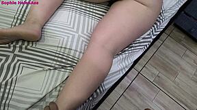 hey, can i fuck this big ass stepmom lying on my bed till she cums?