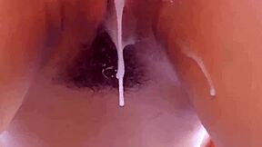 Asian Jade Kush Pushes Creampie Cum from Tight Pussy