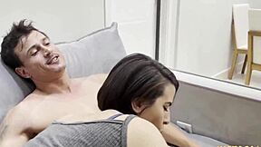 imagine banging your sister-in-law's pussy while girlfriend cooks, sheer lingerie full vid