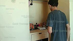 Caught Stepbrother Sniffing Panties Punished With My Wet Pussy Full