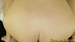 ready for this newbie's face drowning in hot cream? 😈