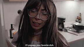 submissive trad wife sucks balls licks cock pov caring for man