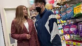 whoa, that tanned gal gets ntr creampied by a stranger then her boyfriend piles on nonstop!