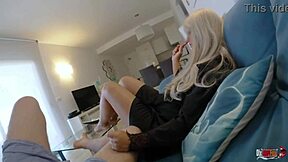 I felt so bad for my stepson, ended up riding his cock hard!