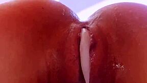 Asian Jade Kush Pushes Creampie Cum from Tight Pussy