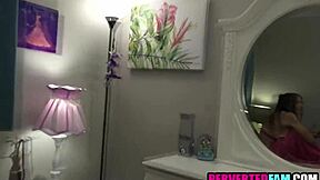 Stepsister sucks my cock fucks pov revenge on cheating boyfriend taboo thong panties young teen